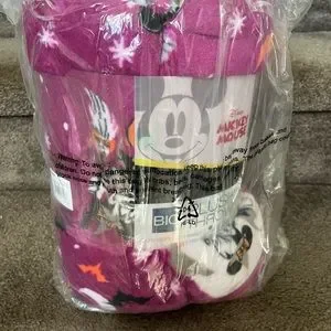 Disney | Bedding | Halloween Mickey Minnie Mouse Plush Throw Blanket ...